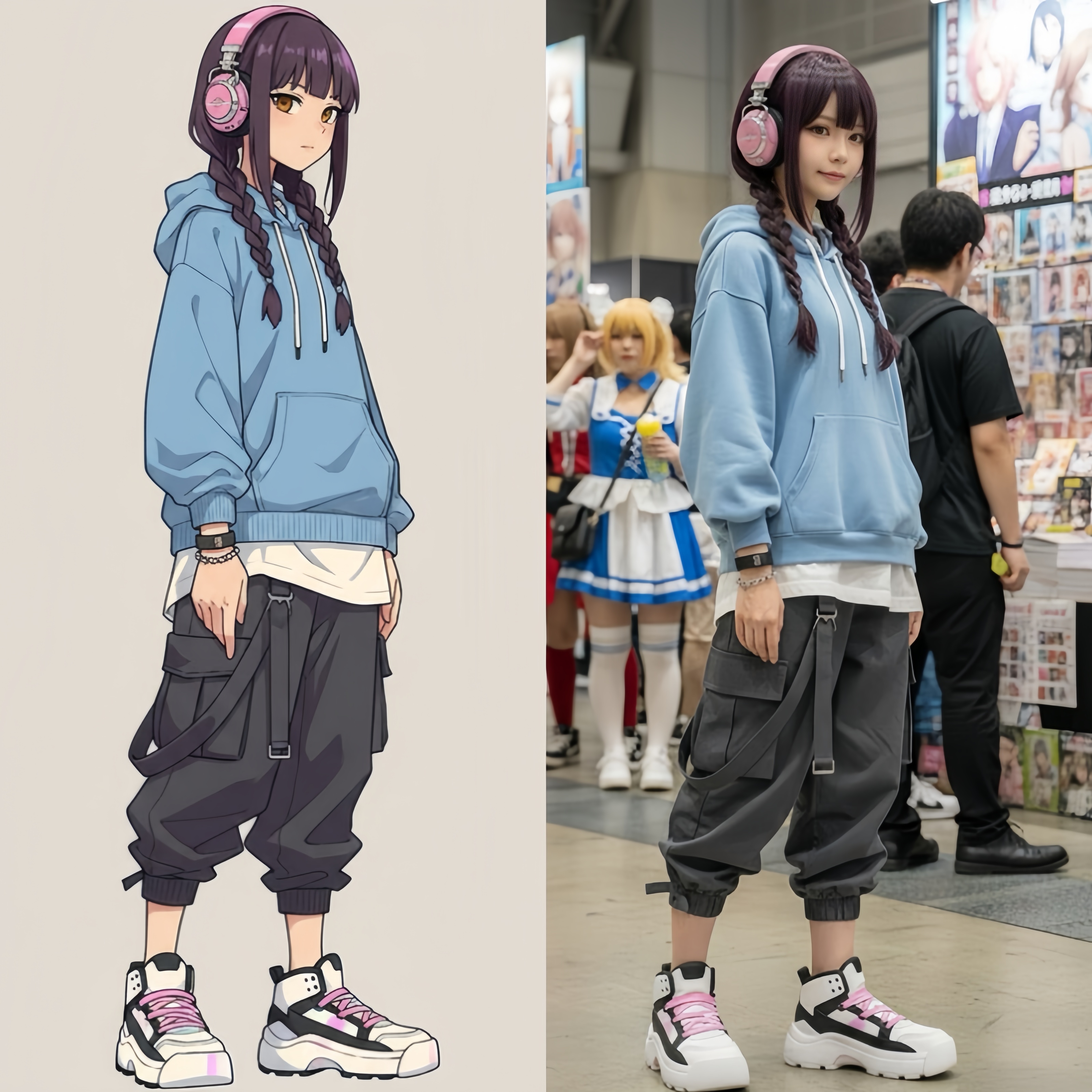 AI动漫转真人Coser